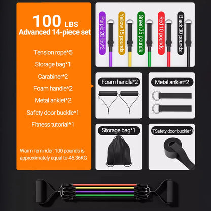 Resistance Bands Multi-Function Muscle Training Kit
