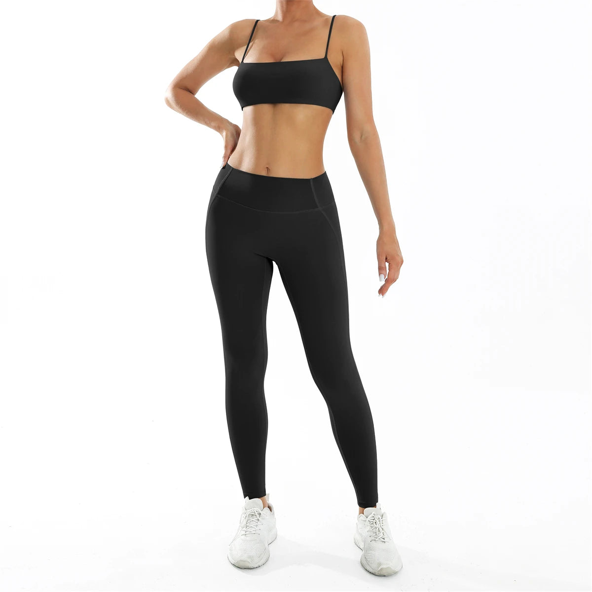 3PCS Women’s Yoga Set – Sports Bra, Leggings & Gym Outfit