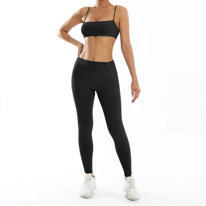3PCS Women’s Yoga Set – Sports Bra, Leggings & Gym Outfit
