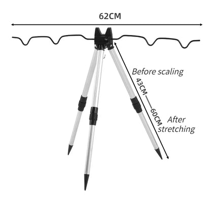 Telescopic Aluminum Fishing Rod Bracket