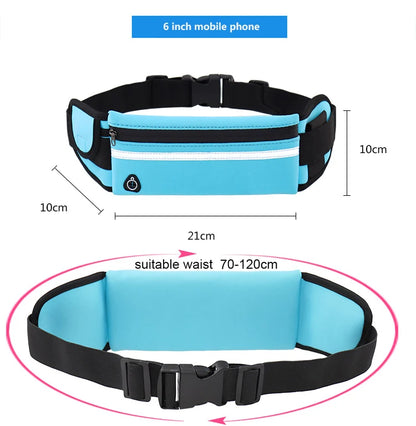 Sports waist bag for running, cycling, and gym – fits phones and essentials