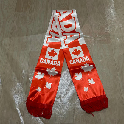 Canada Flag Satin Sports Scarf