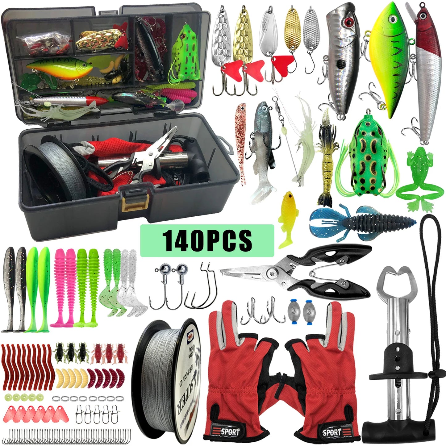 Complete Fishing Lures Set Kit