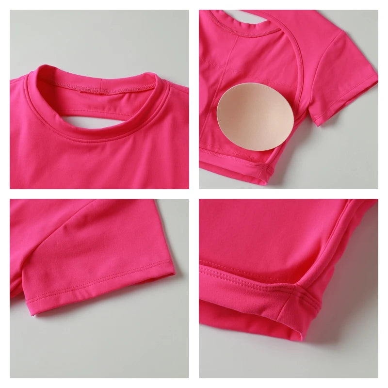 Quick-Dry Backless Yoga Crop Top