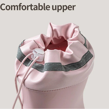 Puppy Pattern Warm Rain Boots