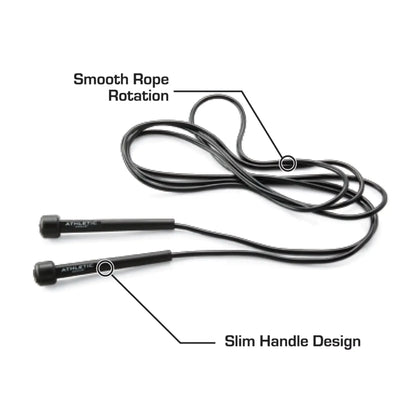 Lightweight speed jump rope with 9ft adjustable length