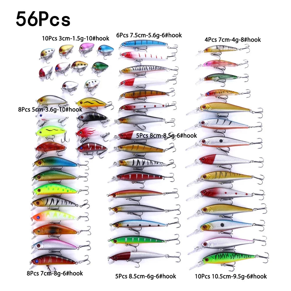 Complete Fishing Lures Tackle Set