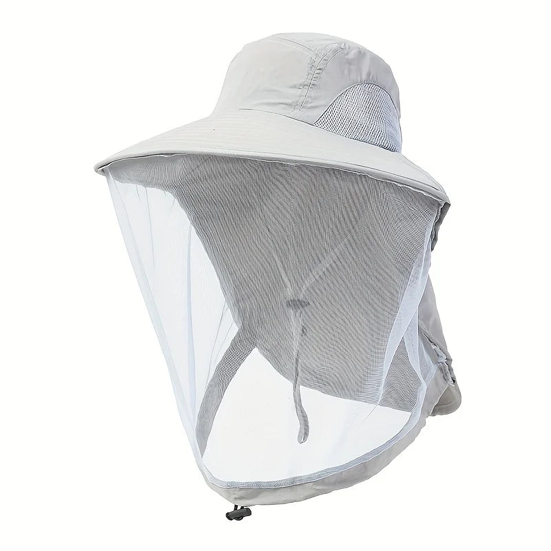 Wide Brim Mesh Insect Hat