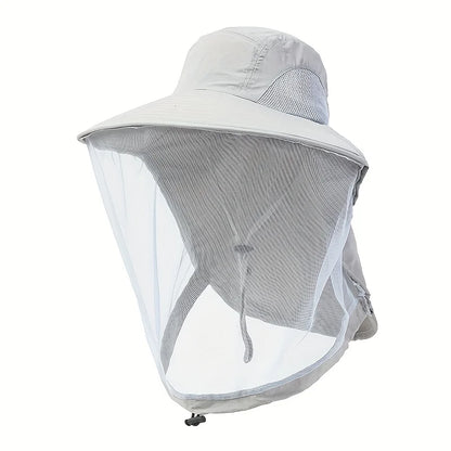 Wide Brim Mesh Insect Hat