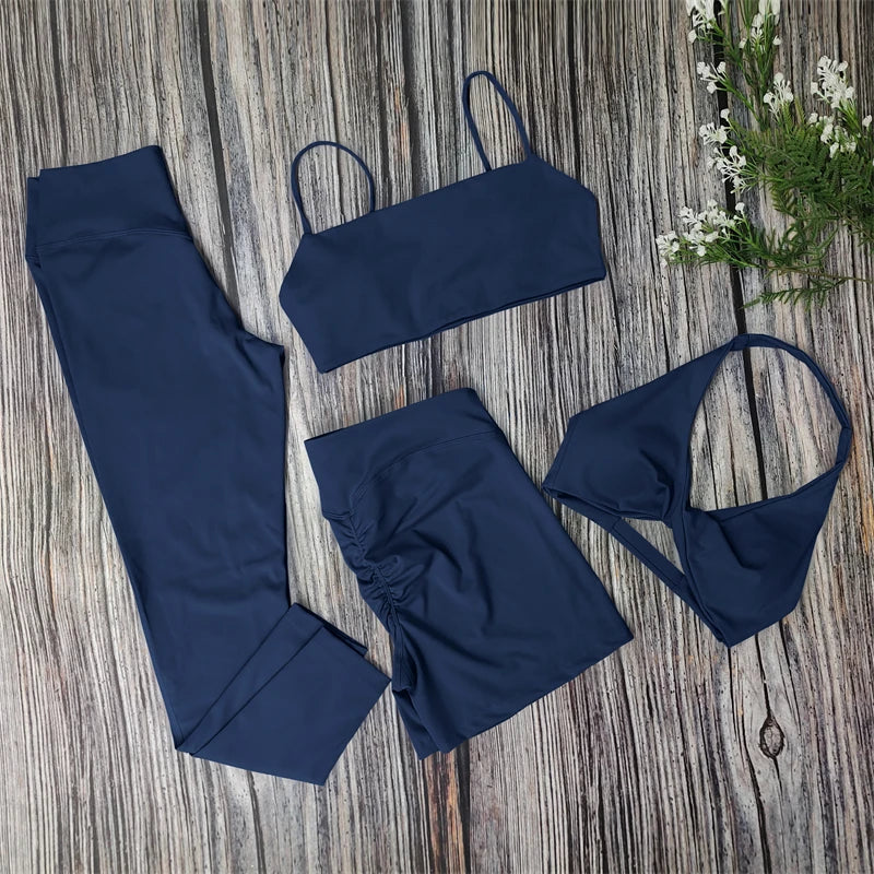 3PCS Women’s Yoga Set – Sports Bra, Leggings & Gym Outfit