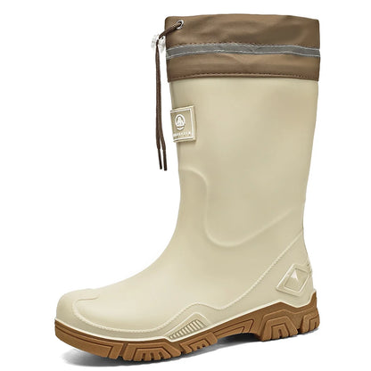 Waterproof Mid-Calf Rain Boots
