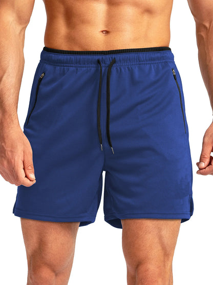 Quick-Dry Athletic Shorts with Pockets