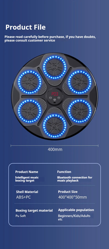 Music Boxing Trainer Bluetooth Wall Mounted
