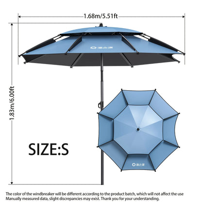 360° Adjustable Double Layer Umbrella