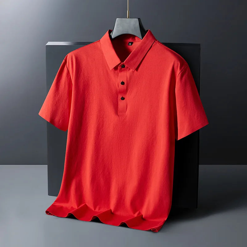 Premium Ice Silk Polo Shirt