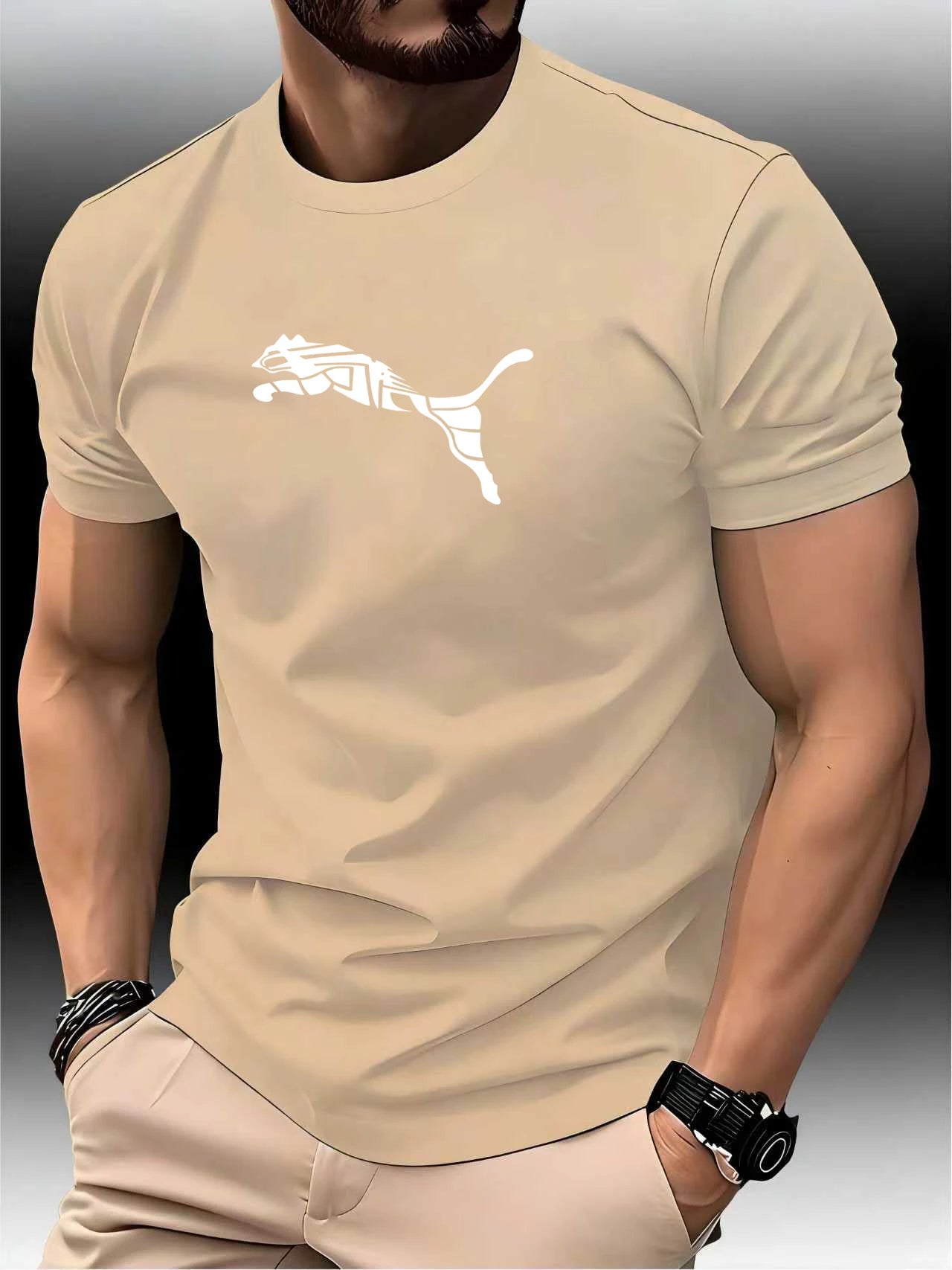 Luxury Fox Leopard Print T-Shirt