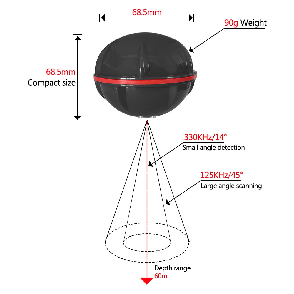 Wireless Fish Finder 160ft Range