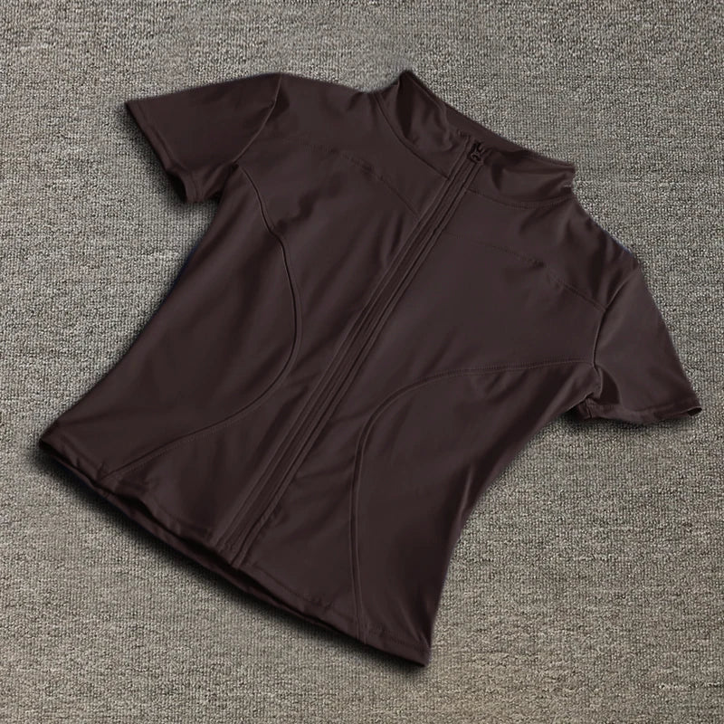 Women’s Slim Fit Quick-Dry Full Zip Yoga & Running Top