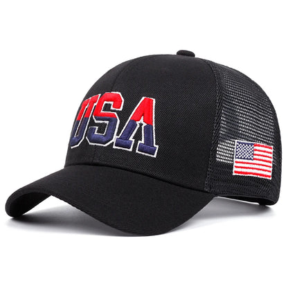 American Flag Mesh Baseball Cap
