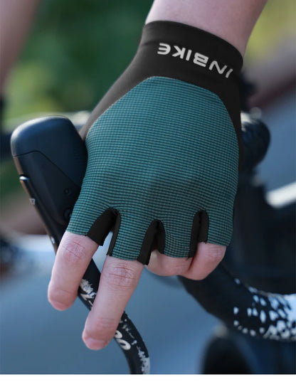 INBIKE half-finger cycling gloves with shock absorption and breathable design