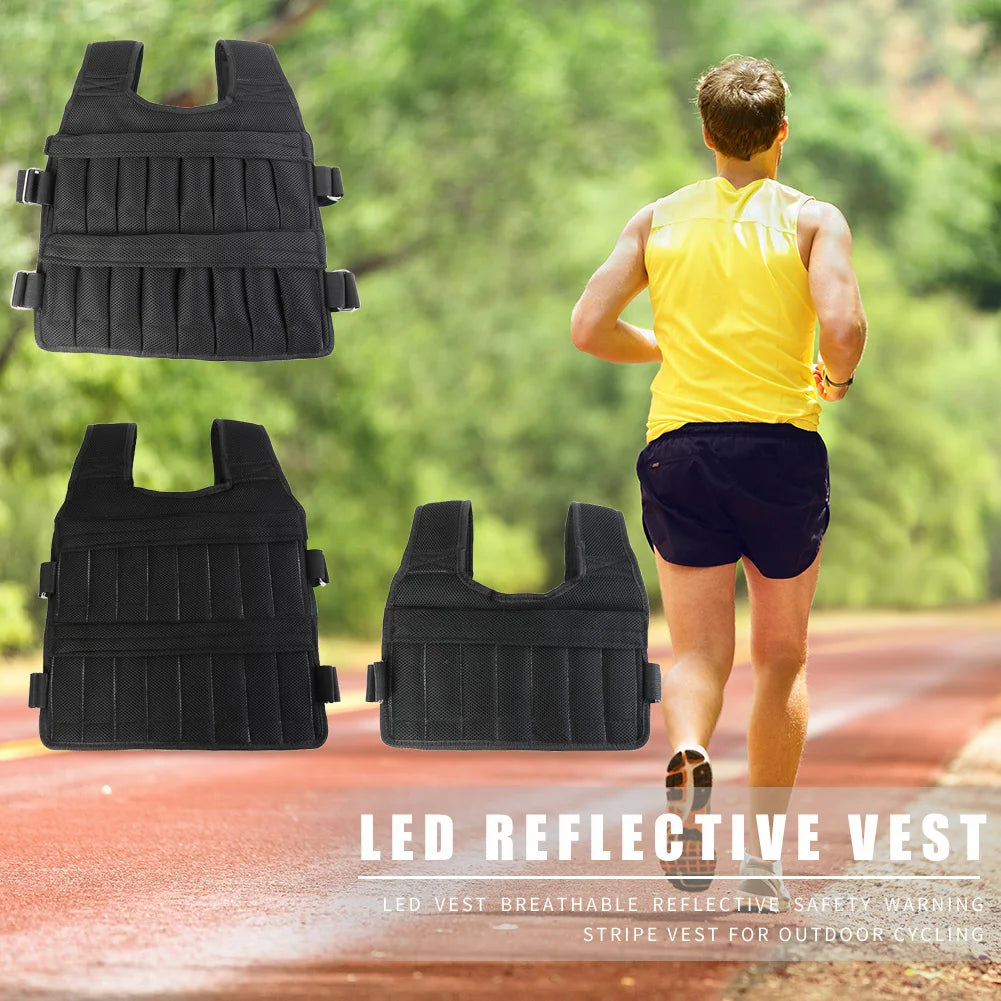 Adjustable Weight Training Vest for Running & Workout 3/15/35kg