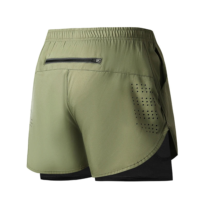 Quick-Dry Double Layer Running Shorts