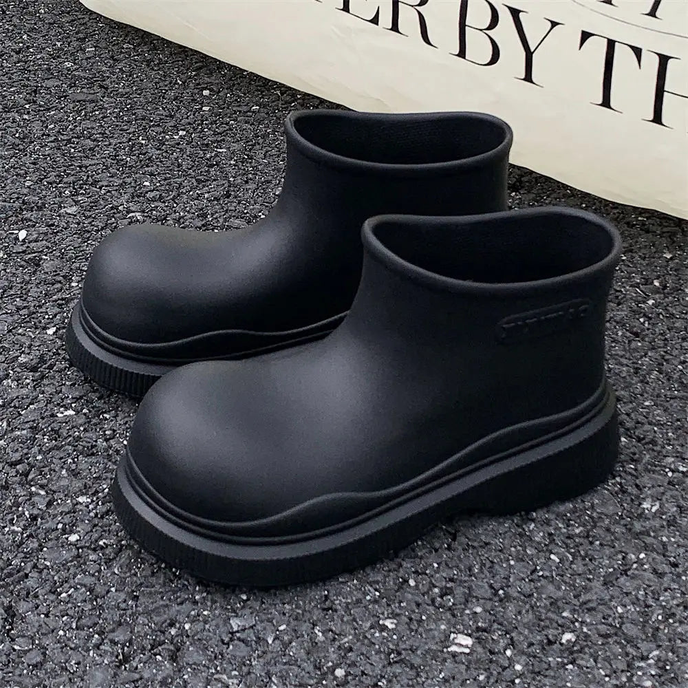 Thick Bottom Ankle Rain Boots