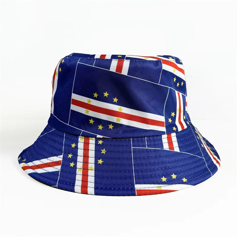 Reversible National Flag Bucket Hat