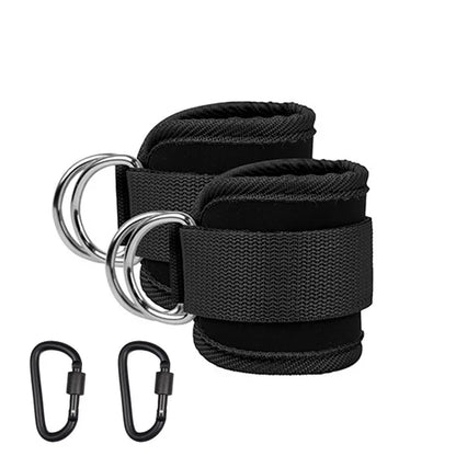 TPE resistance bands with ankle straps for leg strength and gym workouts