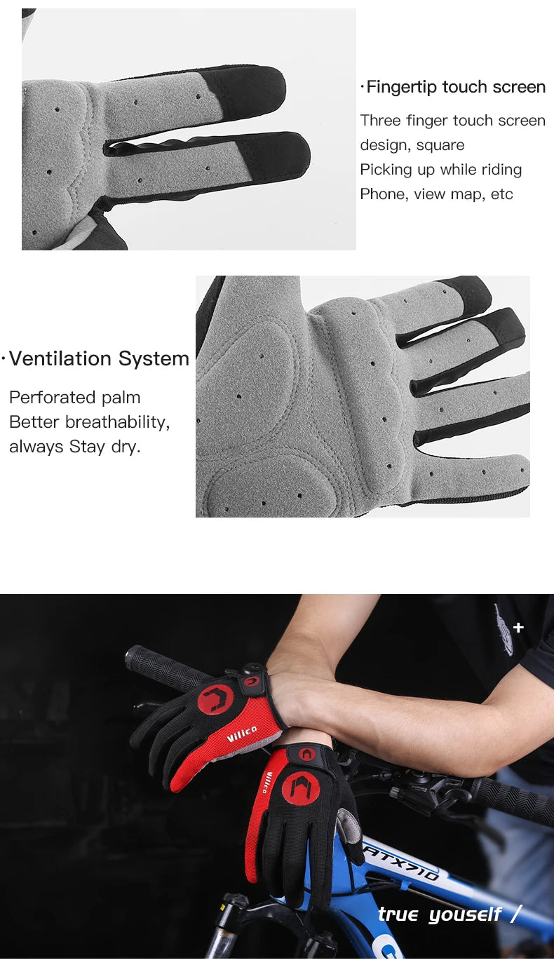 Bike Sports Cycling Gloves Full Finger