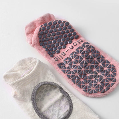 New High Quality Bandage Yoga Socks Anti-Slip Quick-Dry Damping Pilates Ballet Socks Good Grip For Women Cotton Fitness Socks
