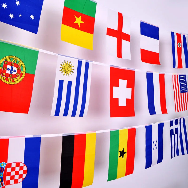 World Nations String Flag Banner