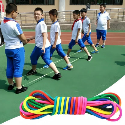 Rainbow Elastic Jump Rope Fun