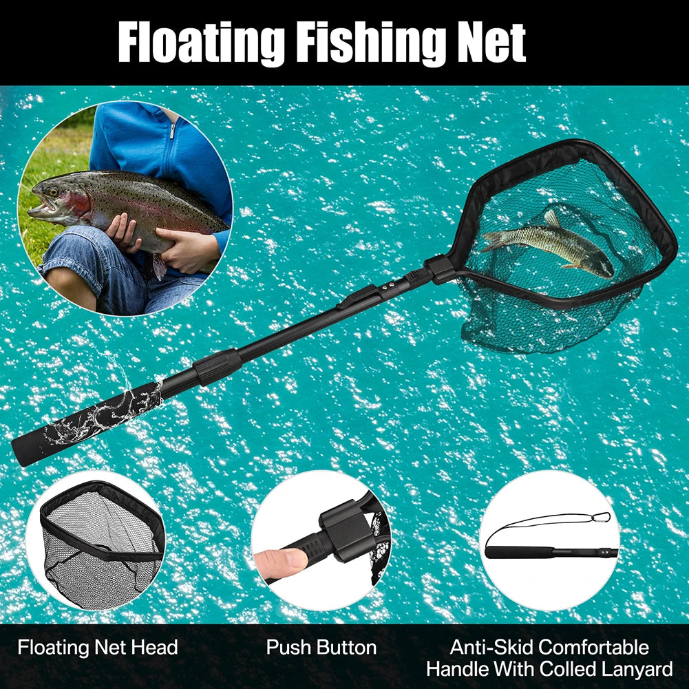 Floating Telescopic Rubber Landing Net