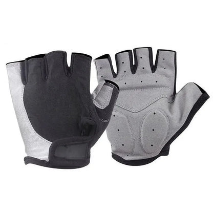 Half-finger cycling gloves with anti-slip grip and shock absorption for summer training