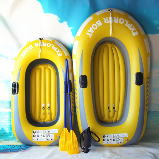 Compact 2-Person Inflatable Fishing Boat