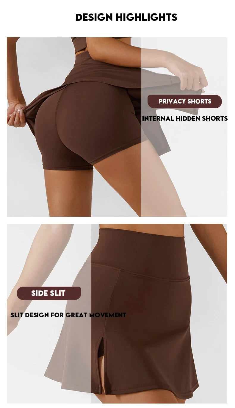 Women Sports Yoga Skirts