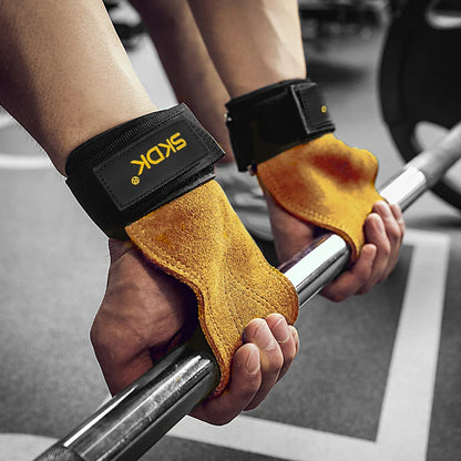 Cowhide Weightlifting Gym Grips