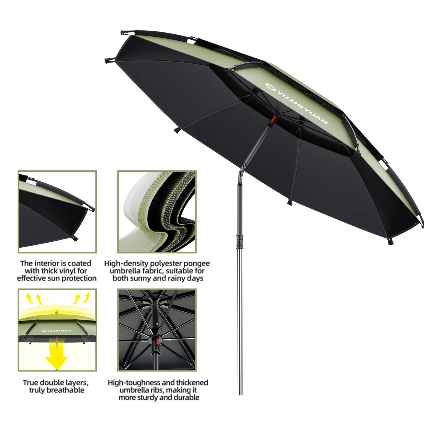 Adjustable Foldable Outdoor Fishing Umbrella
