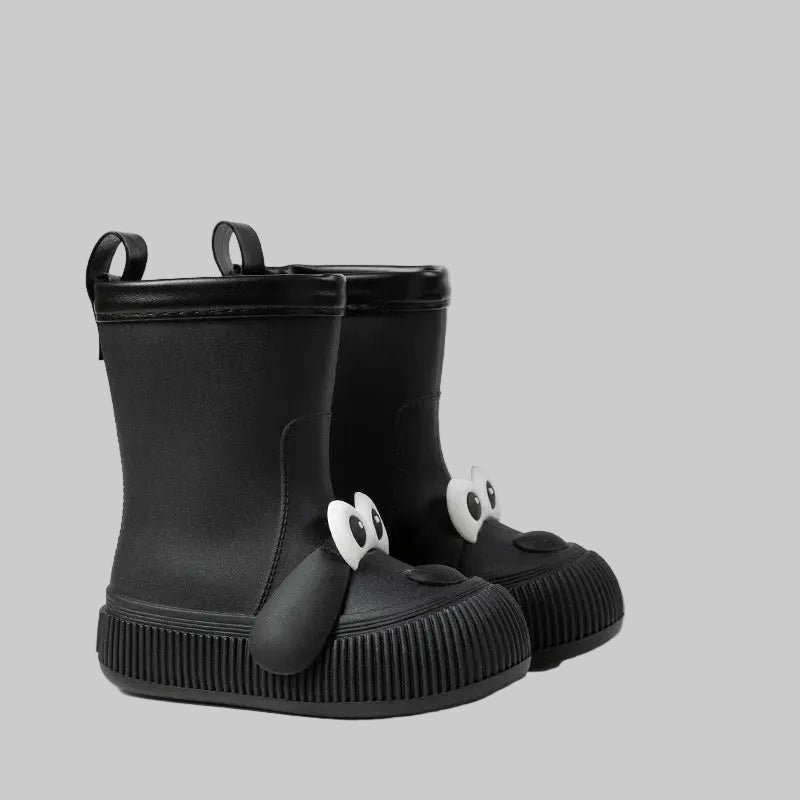 Puppy Pattern Warm Rain Boots
