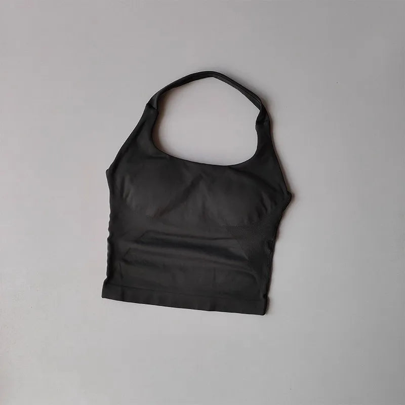 Halter Shockproof Yoga Sports Bra