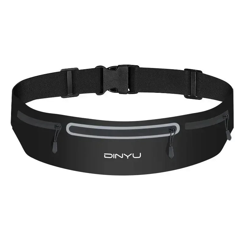 Adjustable sports fanny pack with phone holder for running and gym
