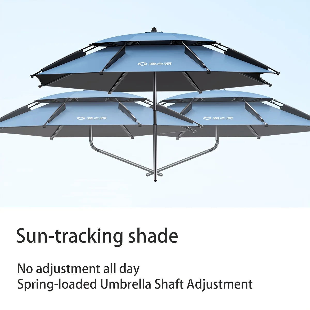 360° Adjustable Double Layer Umbrella