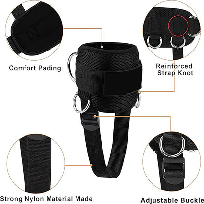 Ankle Straps Resistance Bands Set for Fitness & Yoga