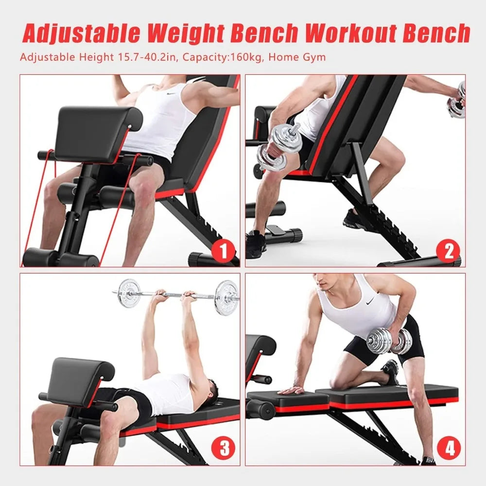 Adjustable Foldable Weight Bench for Full Body Workout