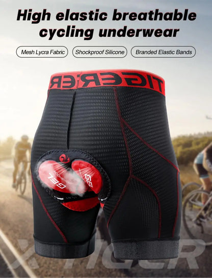 Cycling Shorts Mesh Underwear Gel Pad