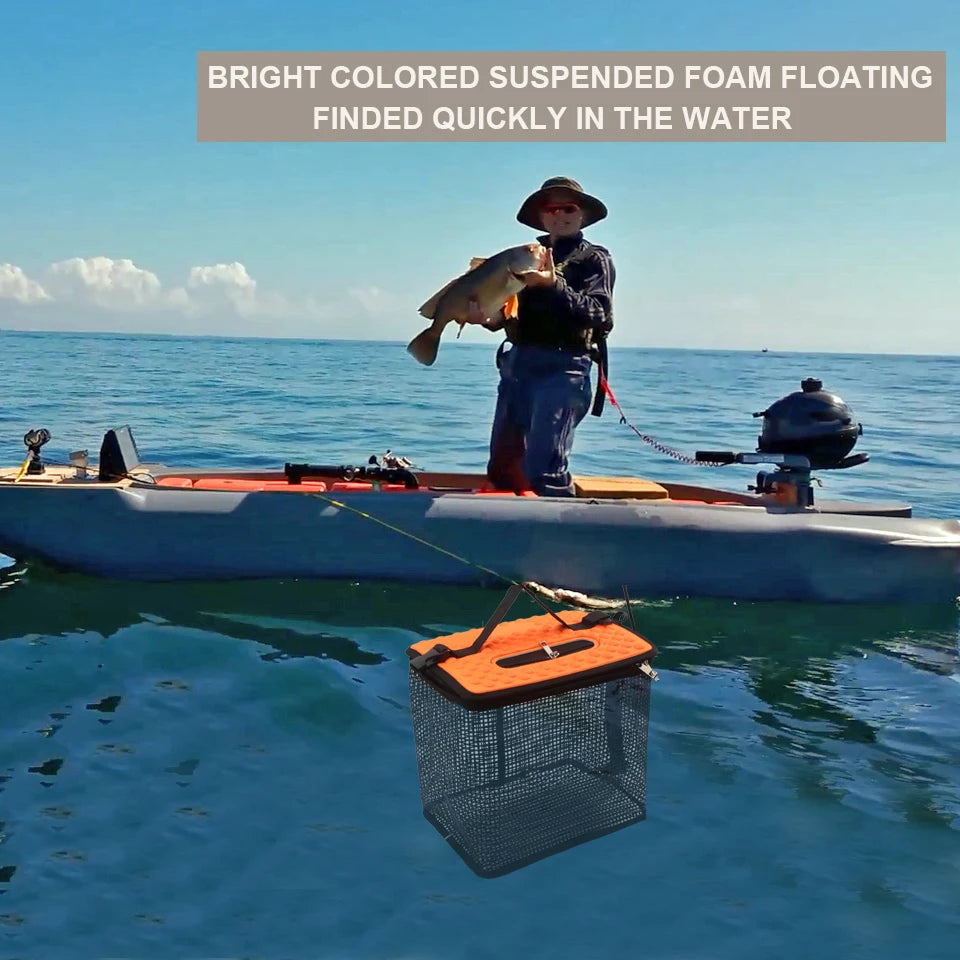 Portable Collapsible Mesh Fish Basket