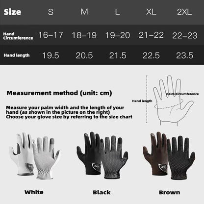 Touchscreen Anti-Slip Golf Gloves Pair