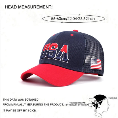 American Flag Mesh Baseball Cap