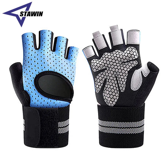 Weightlifting gloves with wrist support for gym, training, and crossfit